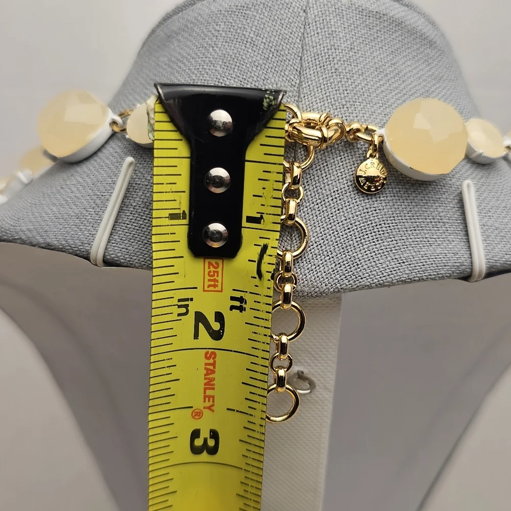 [J. CREW] Cream & White Fan Statement Necklace